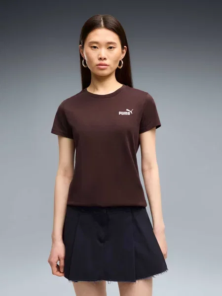 Футболка Puma с лого коричневая