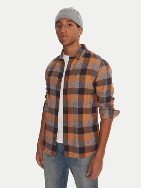 Quiksilver Marškiniai Motherfly Plaid pilka