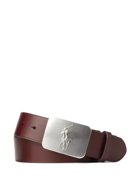 Ριγέ δερμάτινος κάλτσες Polo Ralph Lauren με κορδόνι μαύρο