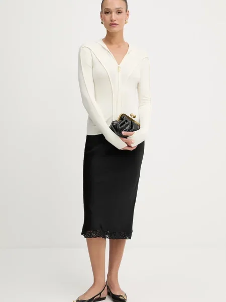 Вовняний кардиган Victoria Beckham легкий бежевий