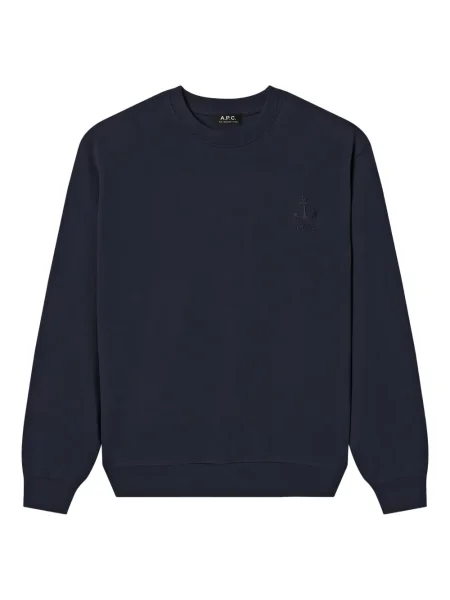 Hanorac A.p.c. cu broderie albastru