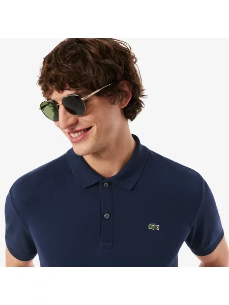 Поло Lacoste синее