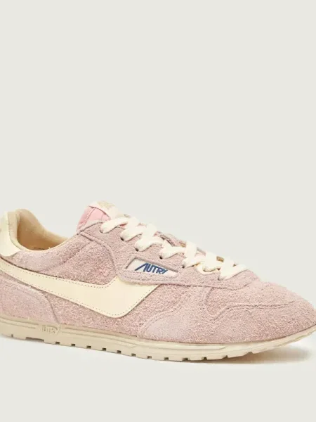 Autry Sneakers WINDSPIN | piele întoarsă roz