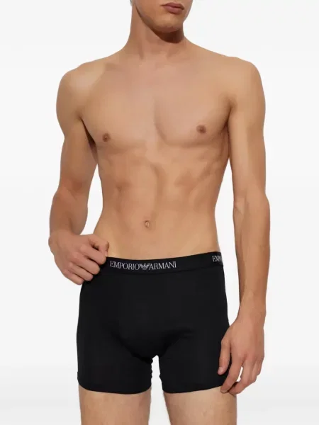 Boxeri Emporio Armani cu autograf negru