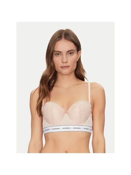 Guess Pusiau dengta balcony bra liemenėlė smėlio