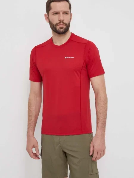 Спортивна футболка Montane Dart Lite однотонна червоний