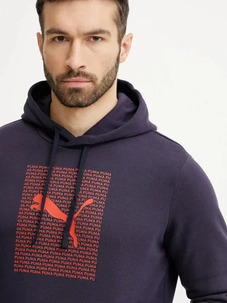 Bluza Puma Ess Logo Lab Hoodie FL niebieska