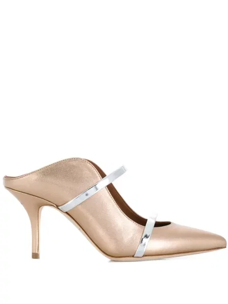 Papuci tip mules Malone Souliers auriu