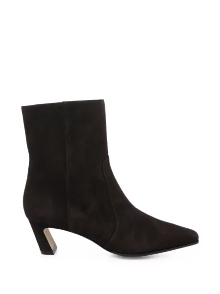 Cizme scurte Stuart Weitzman din piele de căprioară maro
