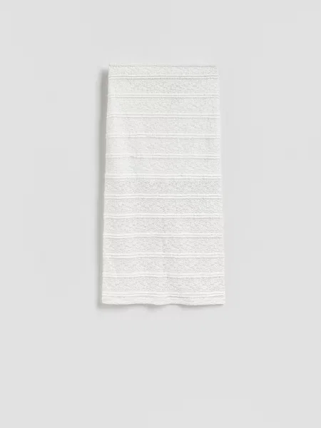 Reserved Мереживна спідниця міді білий