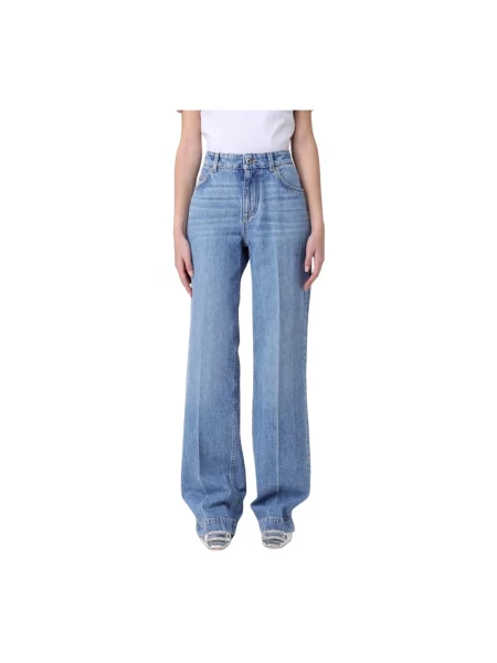 Jeansy straight leg Dolce And Gabbana niebieskie