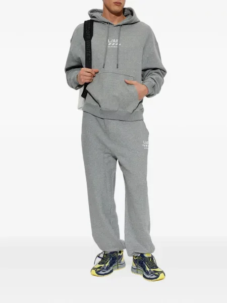 Pantaloni L/ab C/o Off-white cu imagine alergare alb