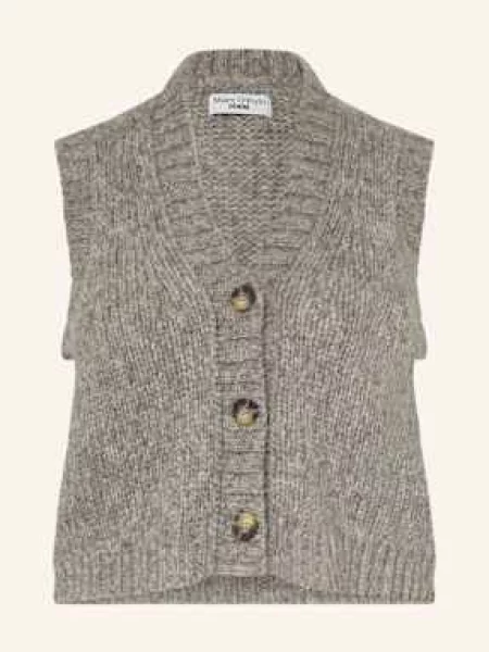 Marc O'polo Denim Kamizelka Z Dzianiny grau szara