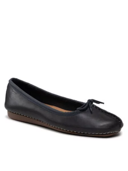 Baleríny CLARKS Freckle Ice Navy Leather námorníctvo