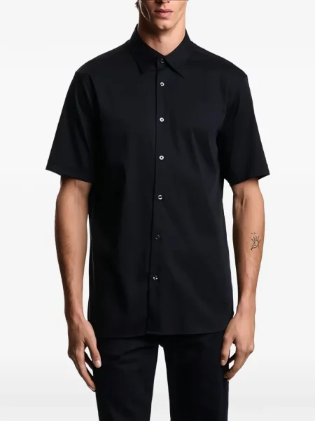 Krátká košile Emporio Armani modrá