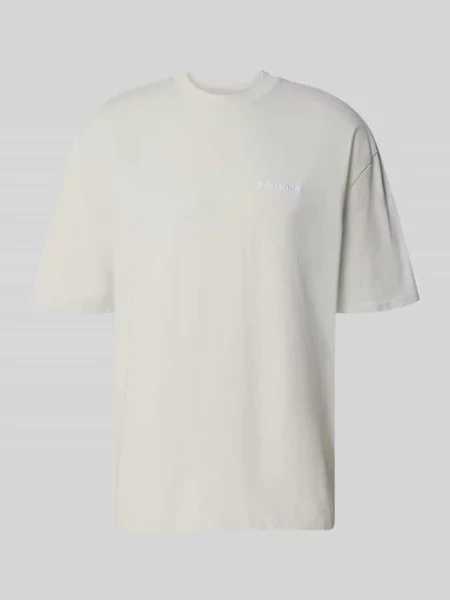 T-shirt o kroju oversized z wyhaftowanym logo Pegador