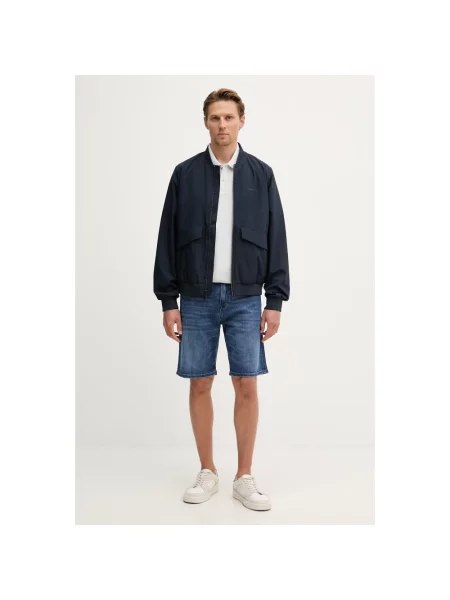 Karl Lagerfeld szorty jeansowe KL-SCOT niebieskie