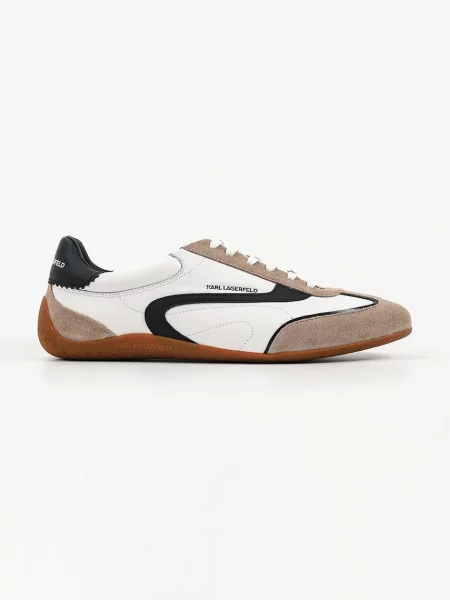 Karl Lagerfeld Devon Sneaker sneakers pentru bărbați din piele alb