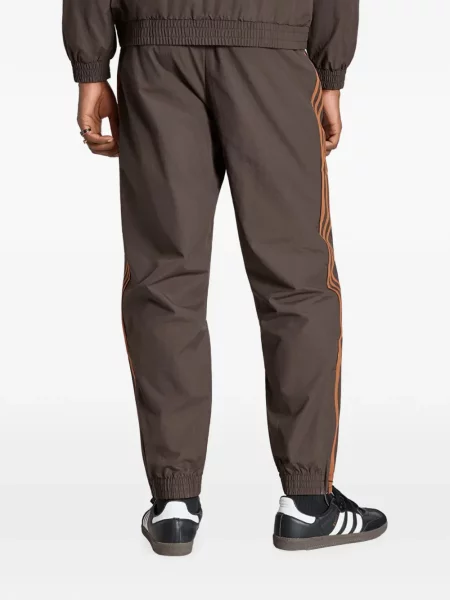 Tricou Adidas cu dungi clasic alergare maro