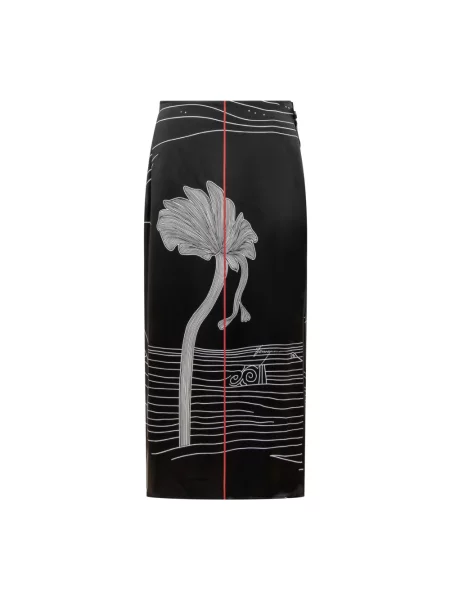 Spódnica Ferragamo z nadrukiem czarna