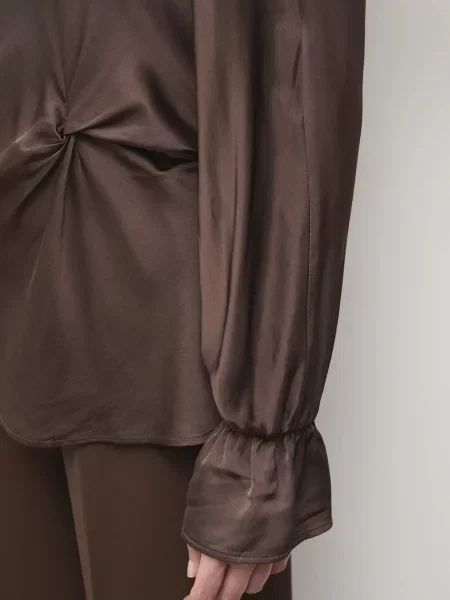 Блузка Answear.LAB однотонна коричневий