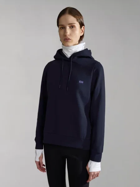 Худі Napapijri темно-синій бавовна/поліестер синє