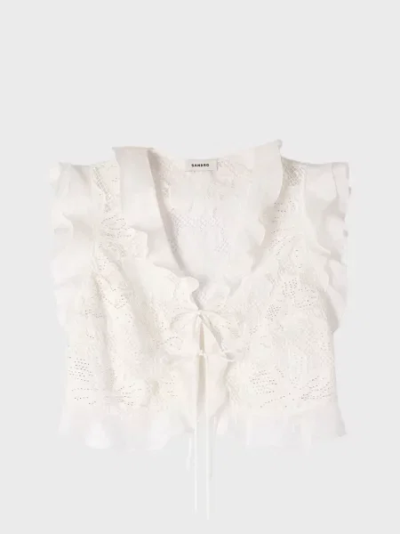 Топ Sandro білий