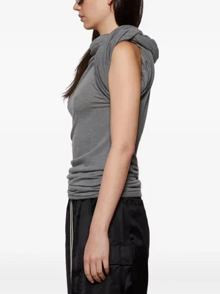 Top Rick Owens drapat gri