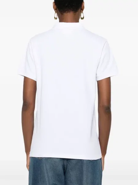 Polo majica Maison Kitsuné s vezom bijela