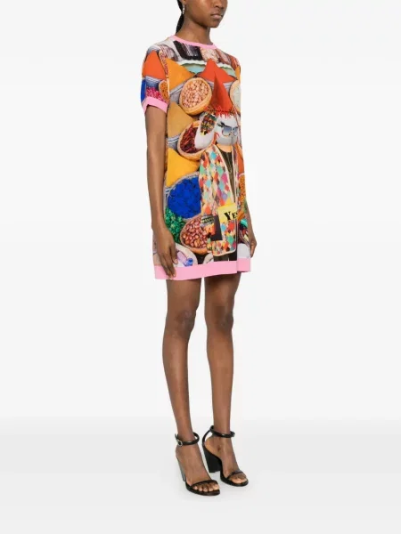 Rochie mini The Artistylist cu imagine portocaliu