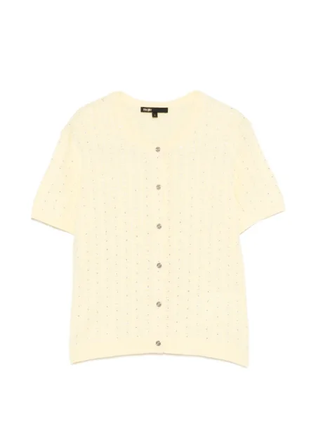 Къс жилетка Maje жълто