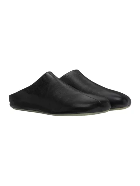Klapki Mm6 Maison Margiela skórzane czarne