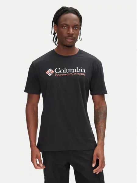 Columbia Marškinėliai Csc Basic Logo™ Regular Fit juoda