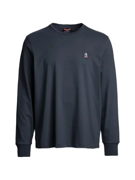 Lung tricou Parajumpers cu autograf albastru