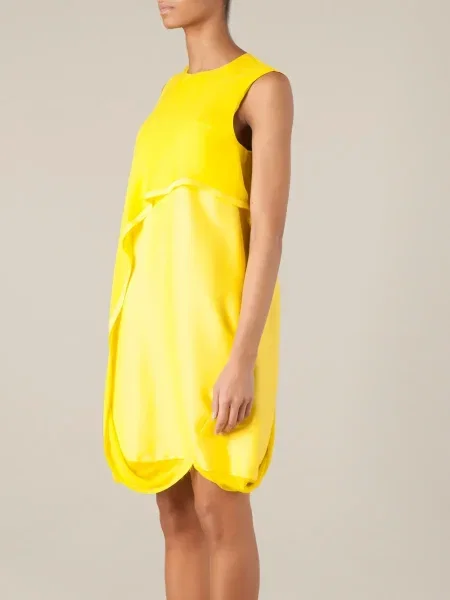 Rochie Maison Rabih Kayrouz de costum galben