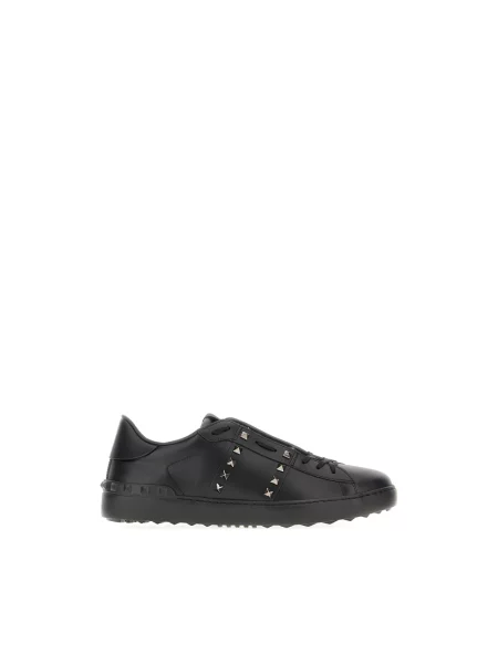 Lniane sneakersy Valentino Garavani czarne