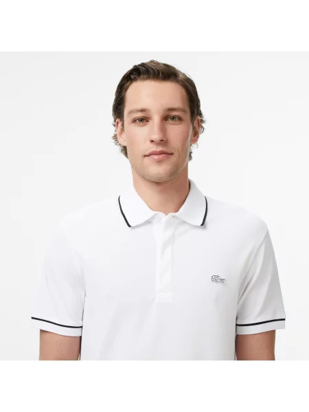 Поло Lacoste белое