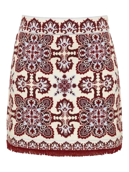 Mała mały spódnica mini Cara Cara z frędzli