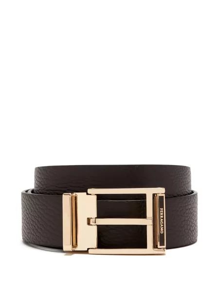 Curea Ferragamo din piele maro