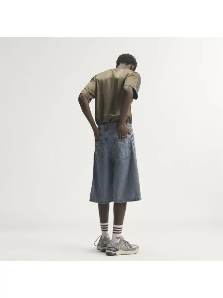 ŠORTKY FIREBIRD ADICOLOR DENIM JORTS MID-RISE STRAIGHT modré