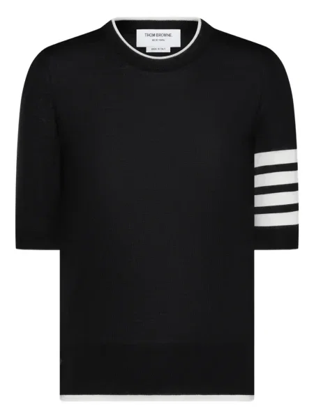 Tricou Thom Browne scurt negru