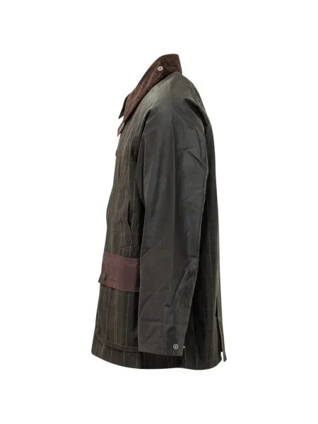 Gulerat geacă Barbour de catifea cord maro
