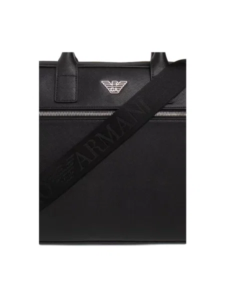 Torba Emporio Armani skórzana czarna
