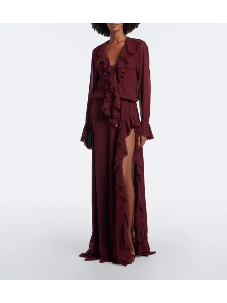 Rochie maxi Bananhot cu volane