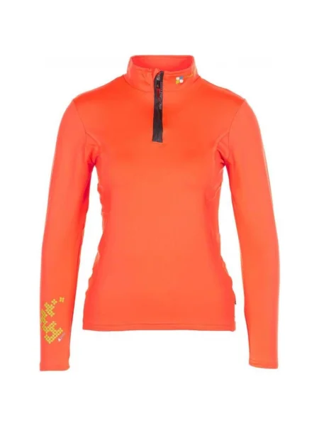 Tricou mânecă lungă Peak Mountain portocaliu