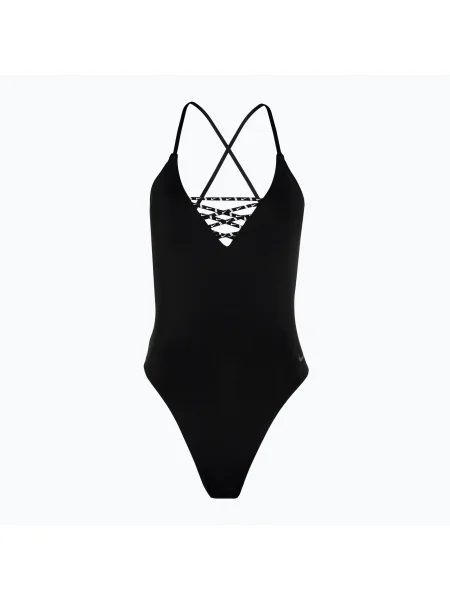 Costum de baie dintr-o bucată pentru femei Nike Sneakerkini Croccback black negru