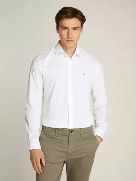Tommy Hilfiger Cămașă | Slim Fit alb