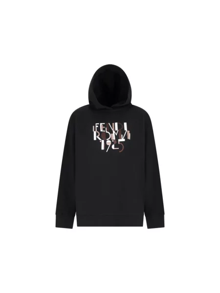 Bluza z kapturem Fendi z kapturem czarna