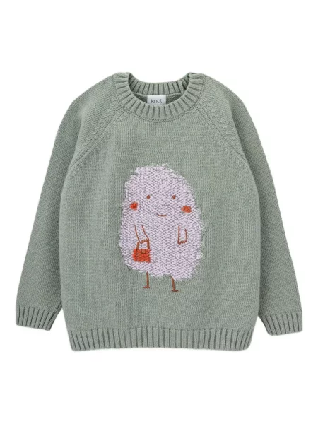 Sweter dziecięcy Knot zielony