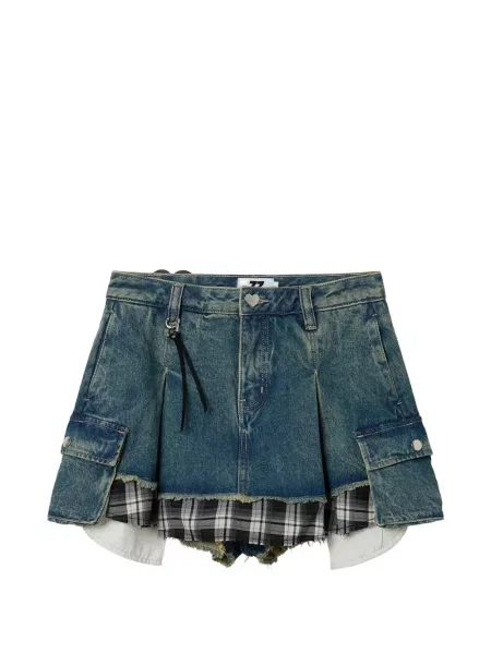 Szorty cargo Izzue plisowane niebieskie